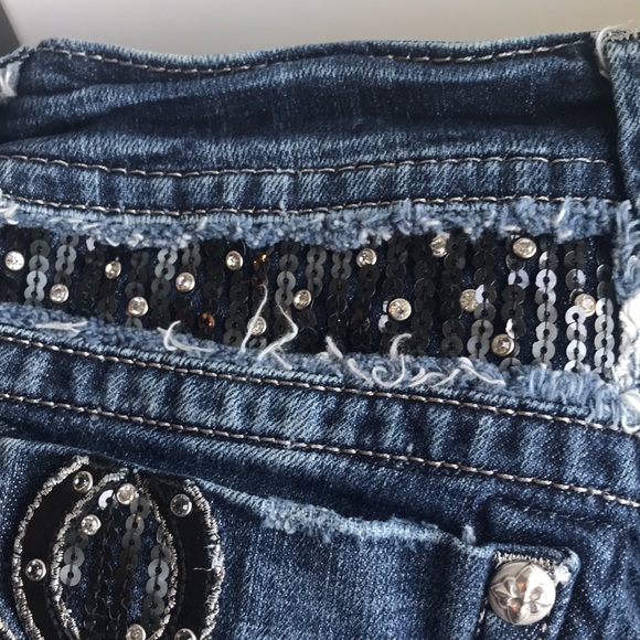 MissMe jeweled sequin jeans size 25 - Picture 4 of 10